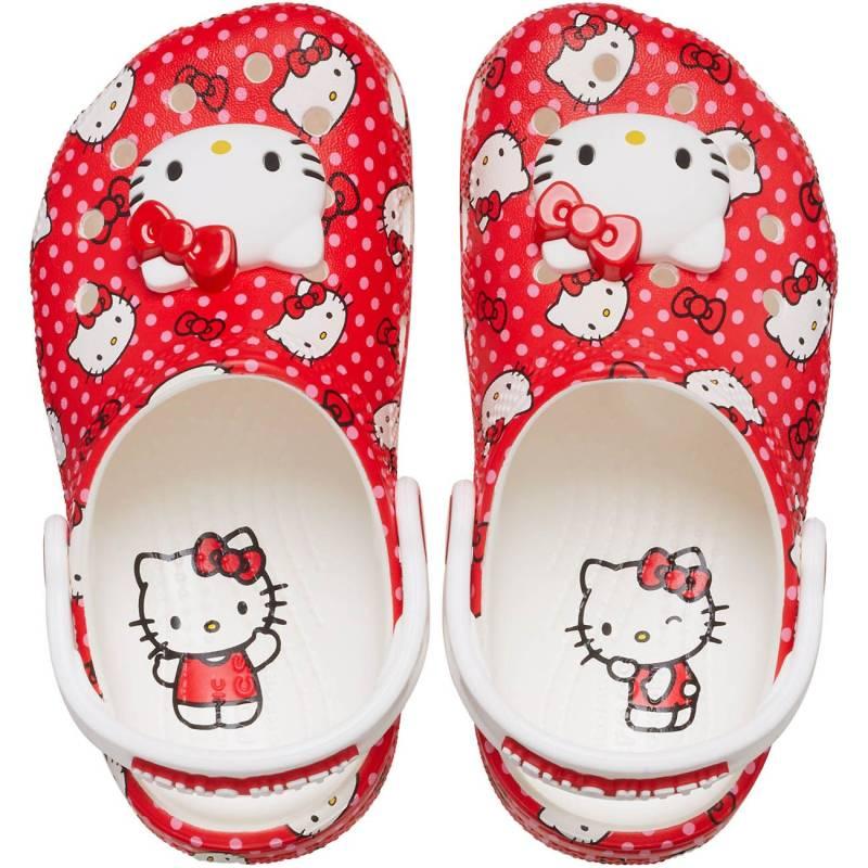 Crocs Zuecos de niños Hello Kitty Red Classic T Gran oferta