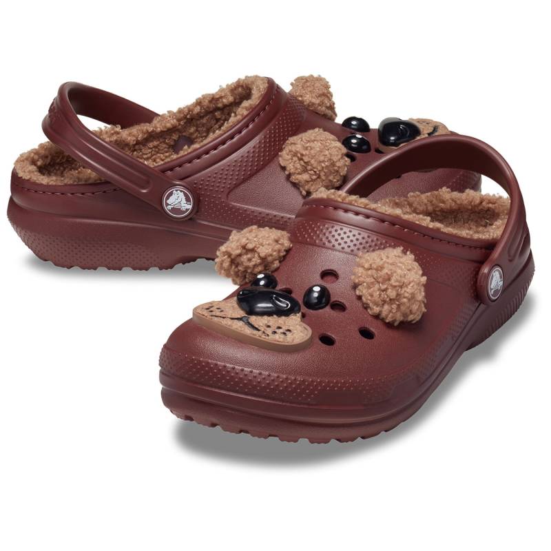 Crocs Zuecos de niños Classic Lined I AM Brown Bear T Ventas relámpago