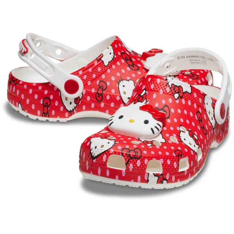 Crocs Zuecos de niño Classic Hello Kitty Red K Descuento
