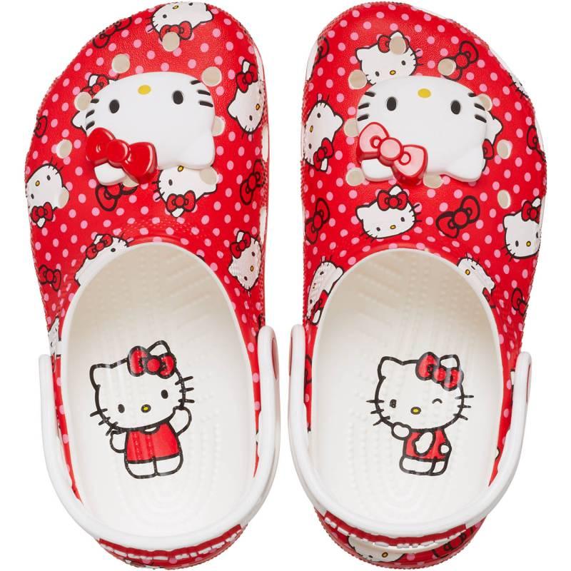 Crocs Zuecos de niño Classic Hello Kitty Red K Descuento