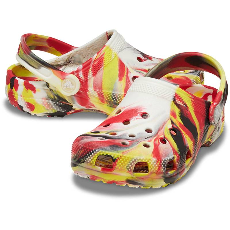 Crocs Zuecos de niños Classic Glow Marbled K Solo hoy