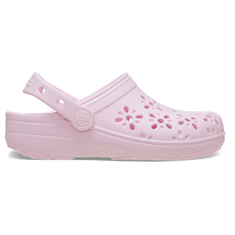 Crocs Zuecos de niños Classic floral cut out K Oferta especial de fábrica