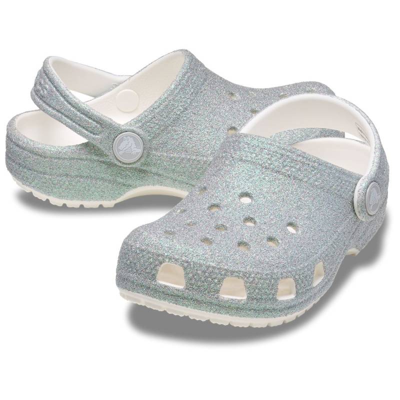 Crocs Zuecos de niños Classic Iridescent Glitter T Promoción trimestral