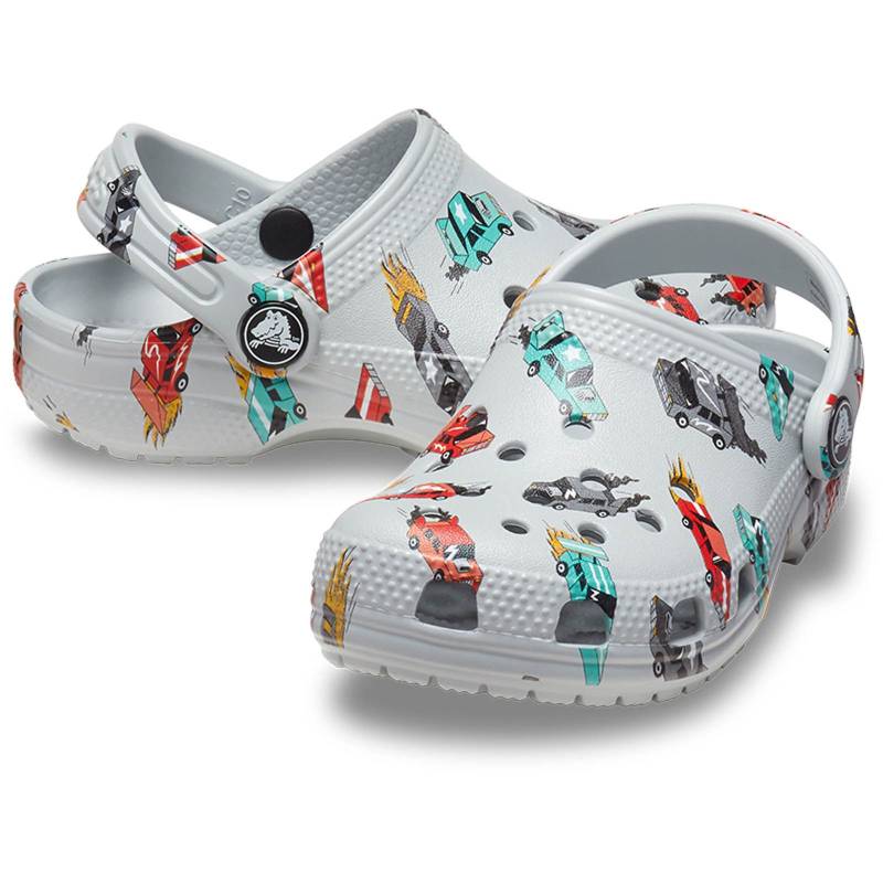 Crocs Zuecos de niños Classic Race Cars Graphic T Grandes descuentos