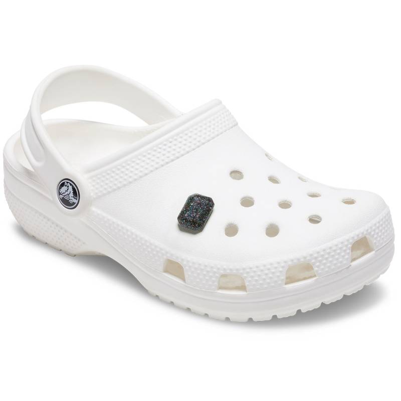Crocs Gema de purpurina arco iris negra Promoción trimestral